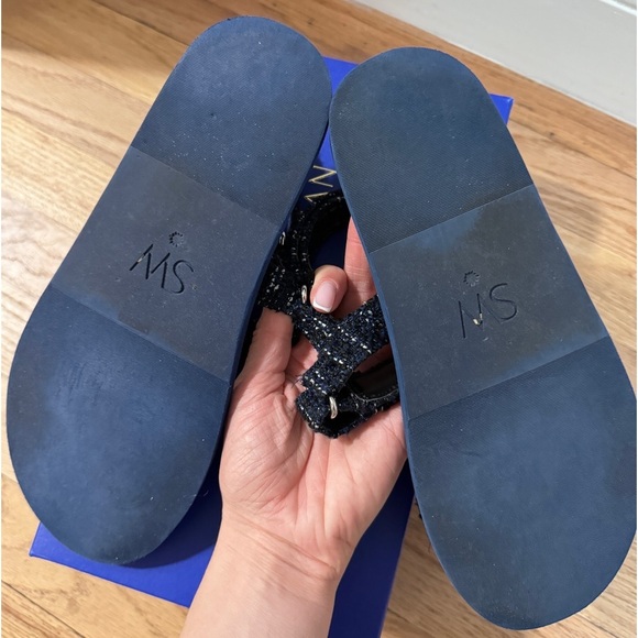 STUART WEITZMAN Vail Sport Fae-Fall Tweed Sandals in size 7.5 - Picture 10 of 10